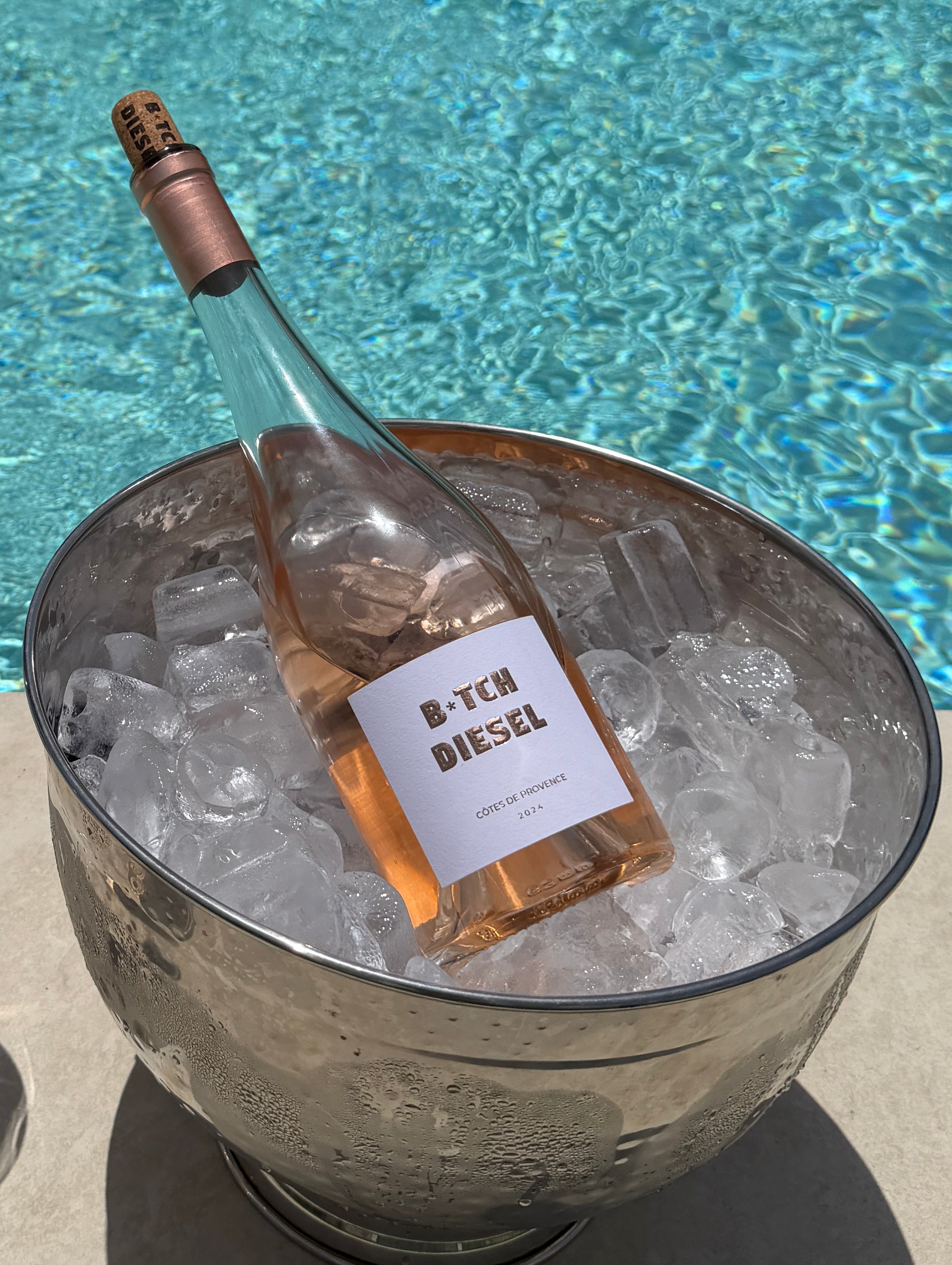 Bitch Diesel Rosé Wine Bottle Provence